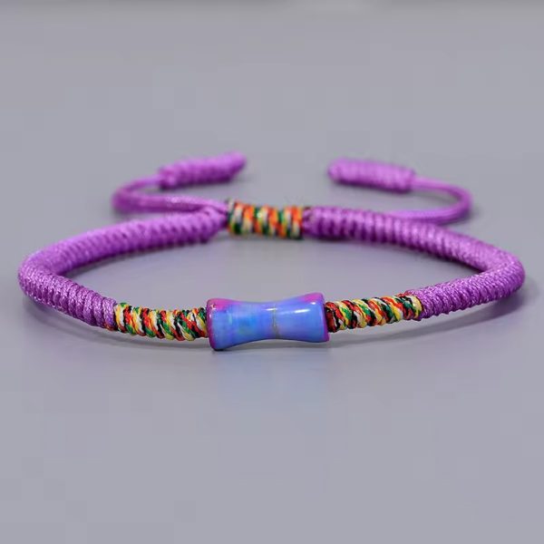 Állítható barátság karkötő - Purple - Image 2