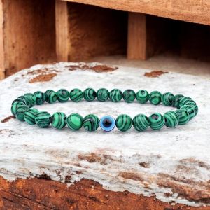 Evil eye karkötő - malachit