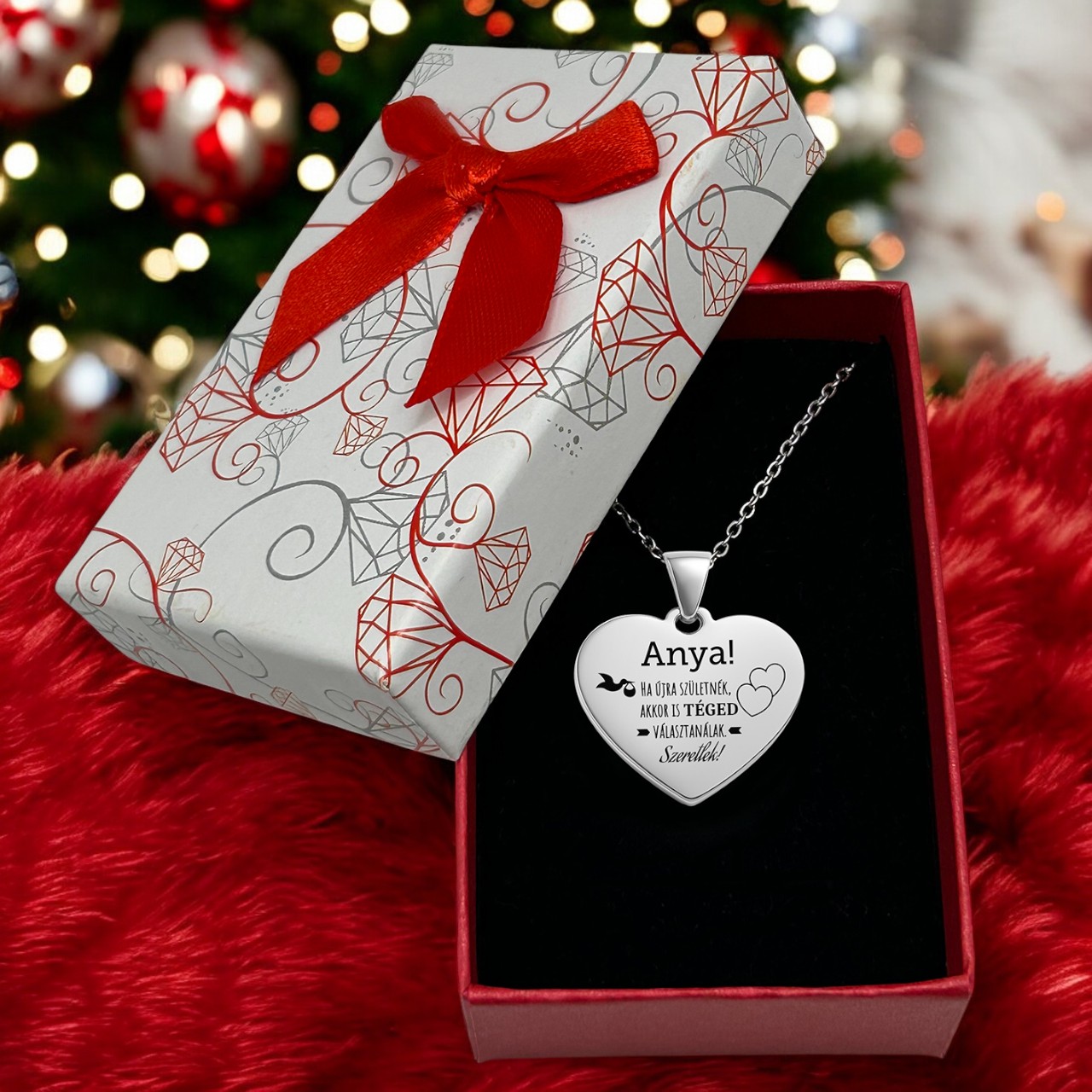 Ajándék édesanyádnak - 316L nemesacél nyaklánc (Ha újra születnék) - Image 2