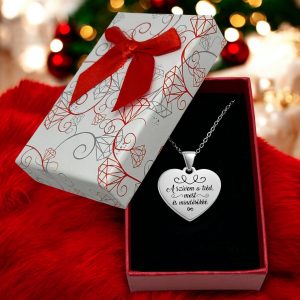 Alternative view of Ajándék a párodnak - 316L nemesacél nyaklánc (A szívem a téd)