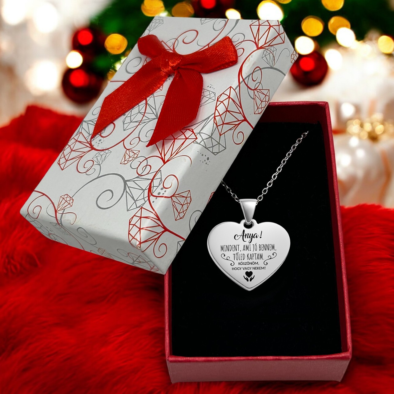 Ajándék édesanyádnak - 316L nemesacél nyaklánc (Mindent, ami jó bennem) - Image 2