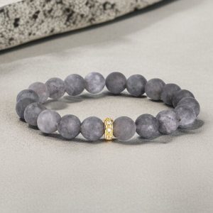 Éjjeli Elegancia - rugalmas ásványkarkötő