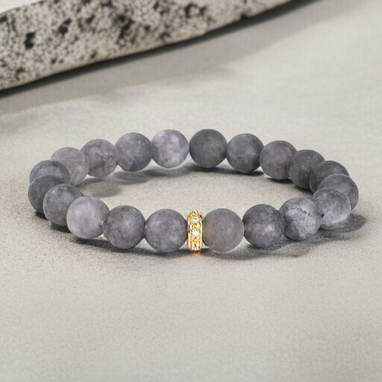 Éjjeli Elegancia - rugalmas ásványkarkötő