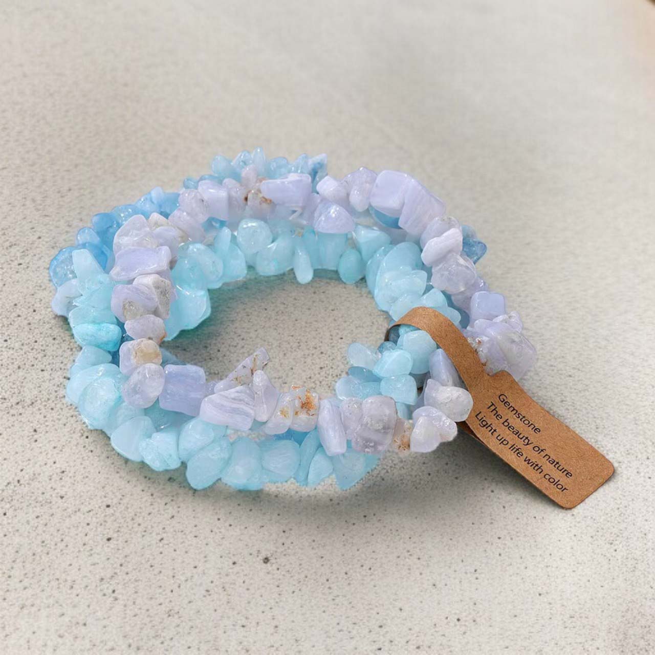 Óceáni szellő - 3 ásványkarkötő szett