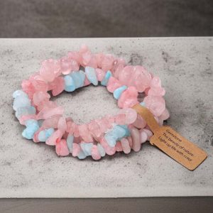 Édes Pasztell Álom - 3 ásványkarkötő szett