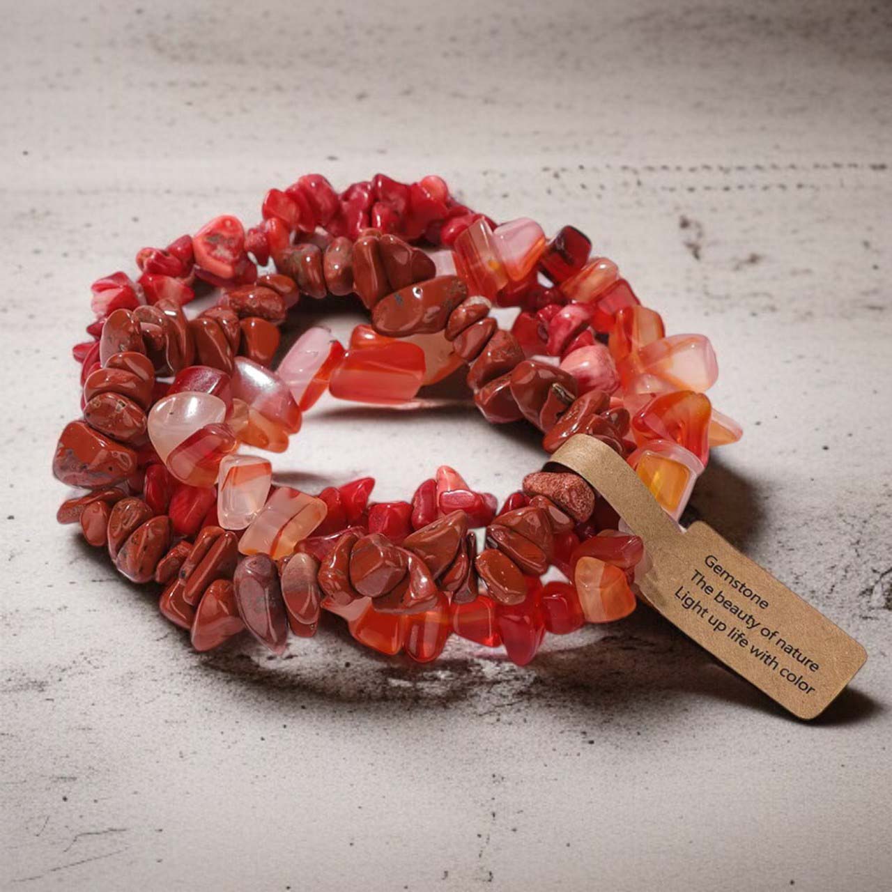 Szenvedély Lángja - 3 ásványkarkötő szett