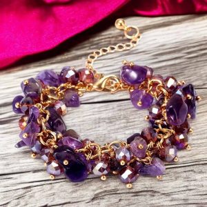 Királyi Ametiszt  - állítható karkötő