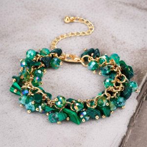 Zöld Istennő - állítható karkötő