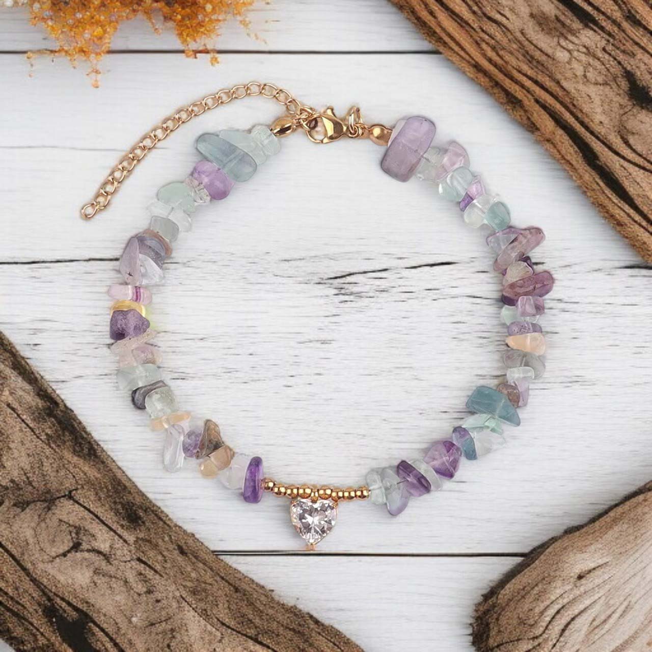 Fluorit Álom - állítható karkötő