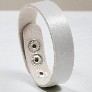 Leather Minimal - állítható bőr karkötő (szürke)