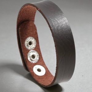 Leather Minimal - állítható bőr karkötő (barna)