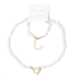 Hófehér Elegancia - nyaklánc/karkötő szett