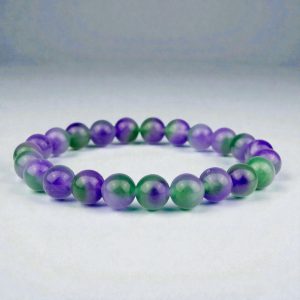 Harmónia – Lila/kék Jáde karkötő